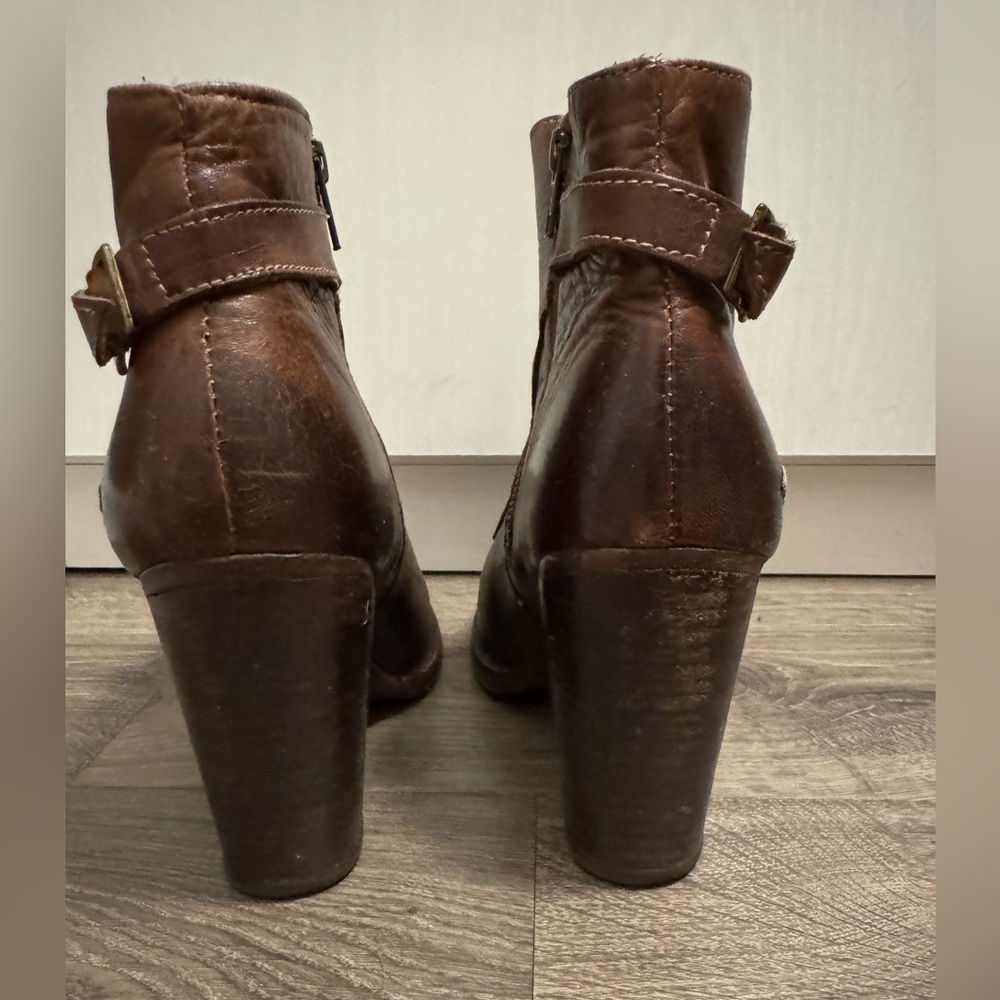 BED|STU Isla Distressed Brown - Teak Leather Ankle Boots - Picture 4 of 9